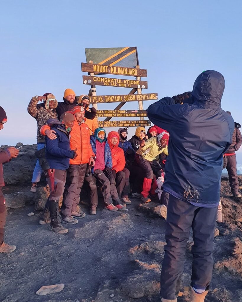 Uhuru Peak Summit Success Mount Kilimanjaro