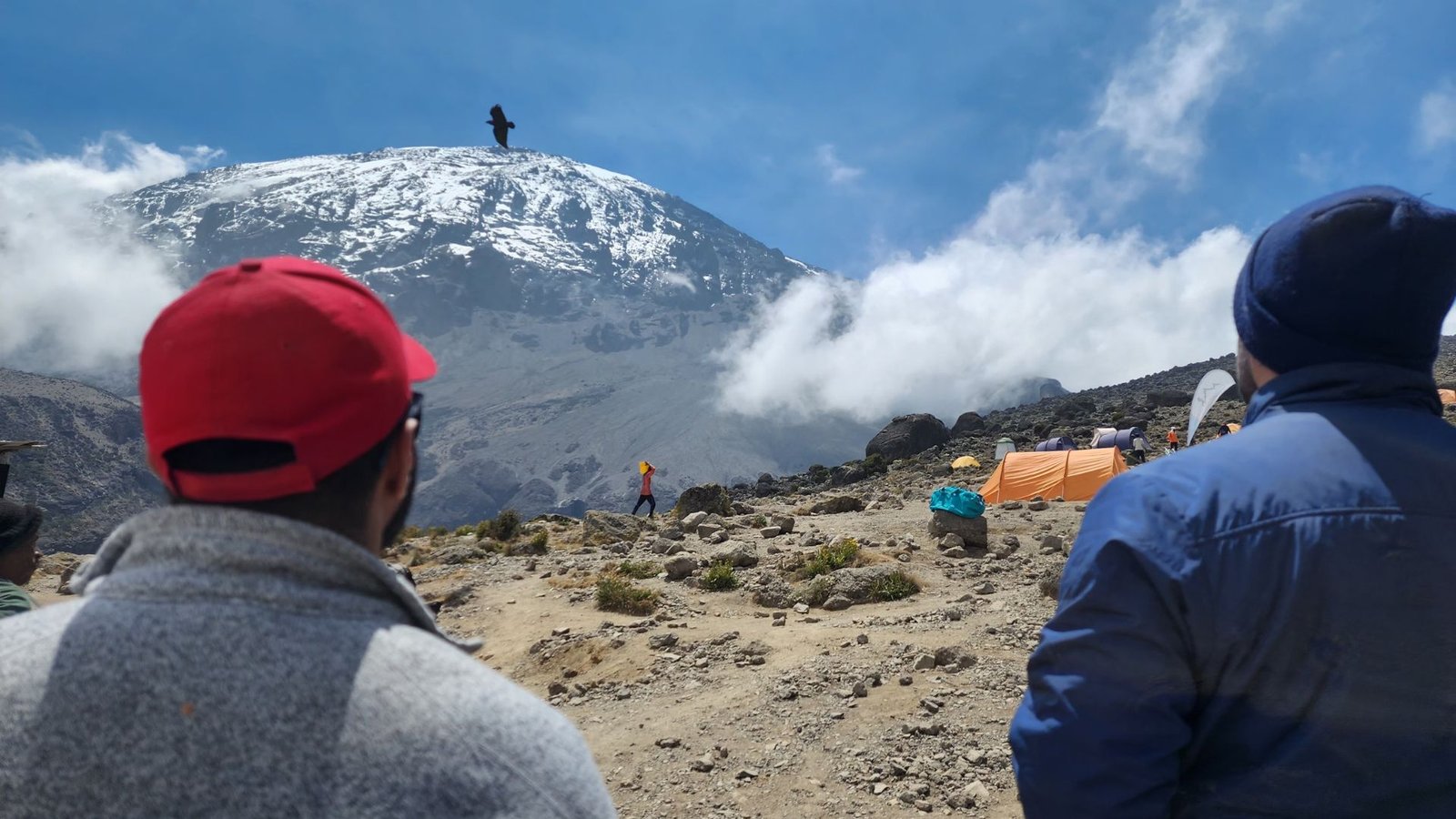 Karanga Camp on Mount Kilimanjaro where climbers rest and acclimatize before summit attempt