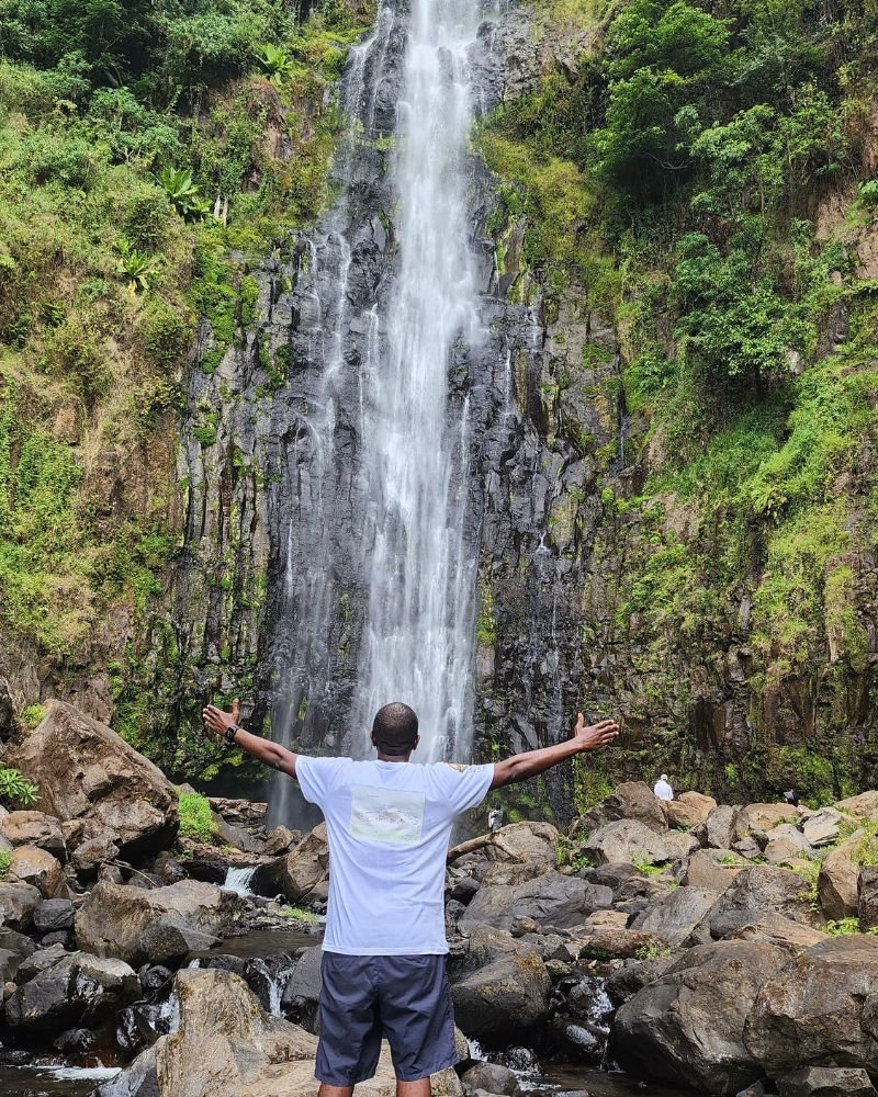Materuni Waterfalls near Mount Kilimanjaro in Moshi, Tanzania