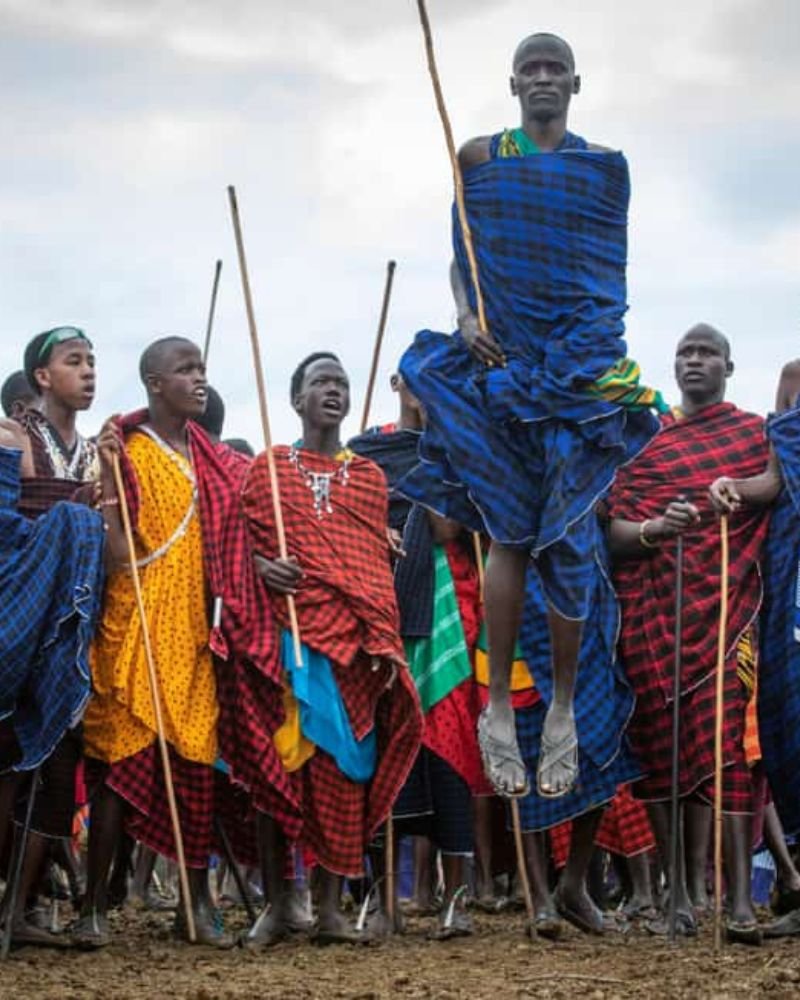 Maasai cultural experience in Tanzania with traditional dance and local community