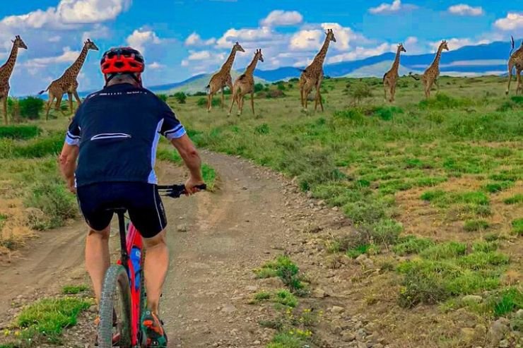 Cycling tour through Moshi Tanzania