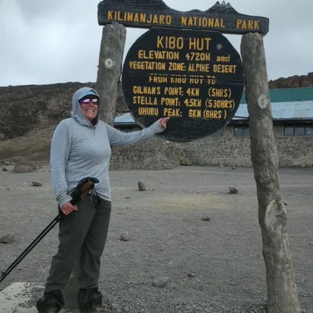 Kibo Hut summit staging area on Mount Kilimanjaro