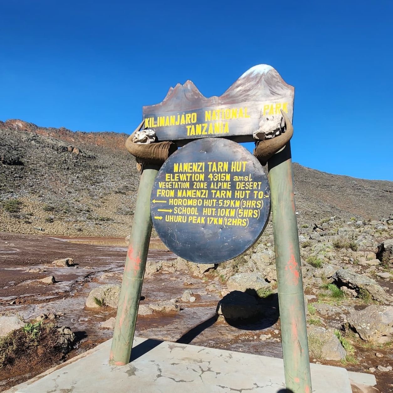 Mawenzi Tarn Camp on the Rongai Route, Mount Kilimanjaro