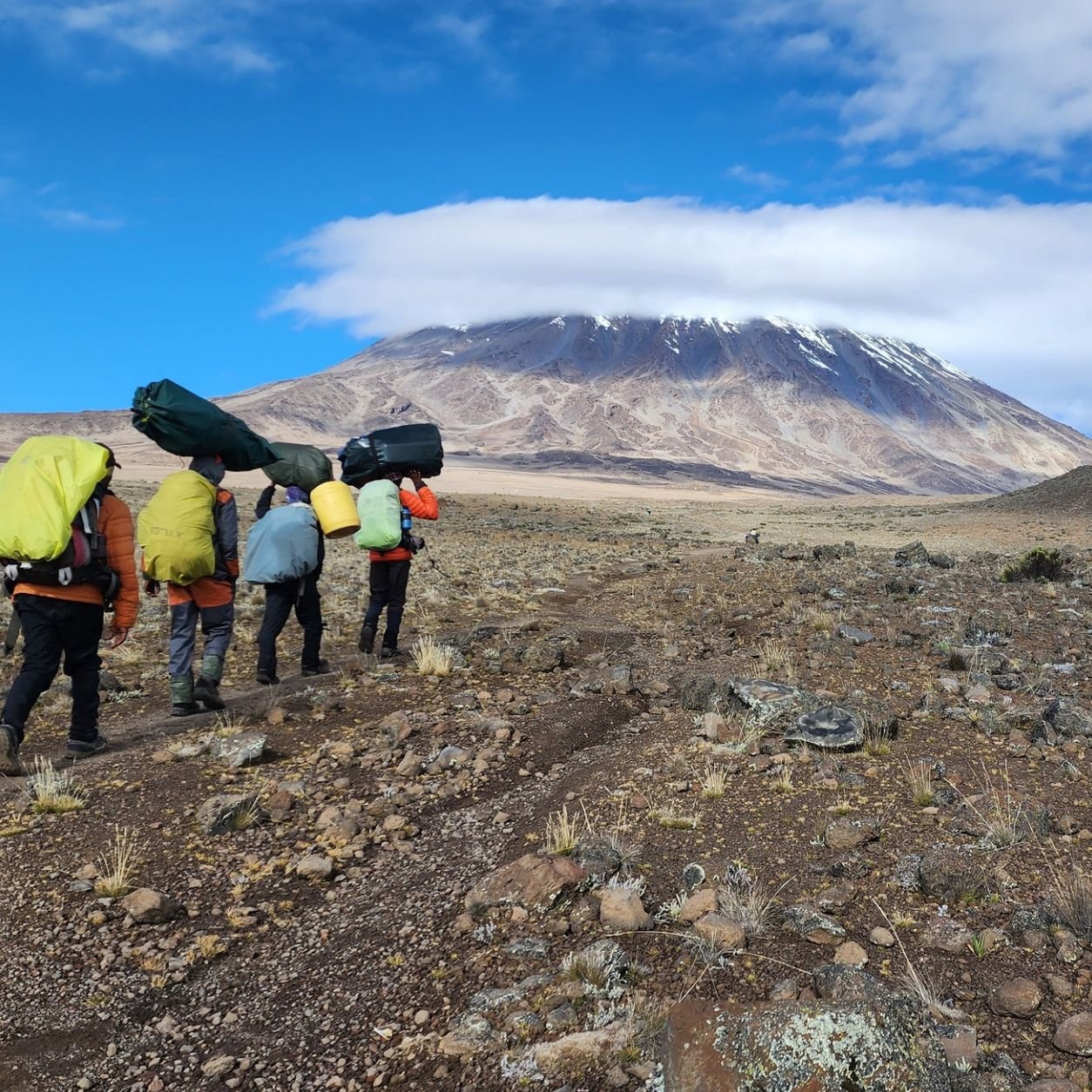 Crossing the Saddle from Mawenzi Tarn to Kibo Camp