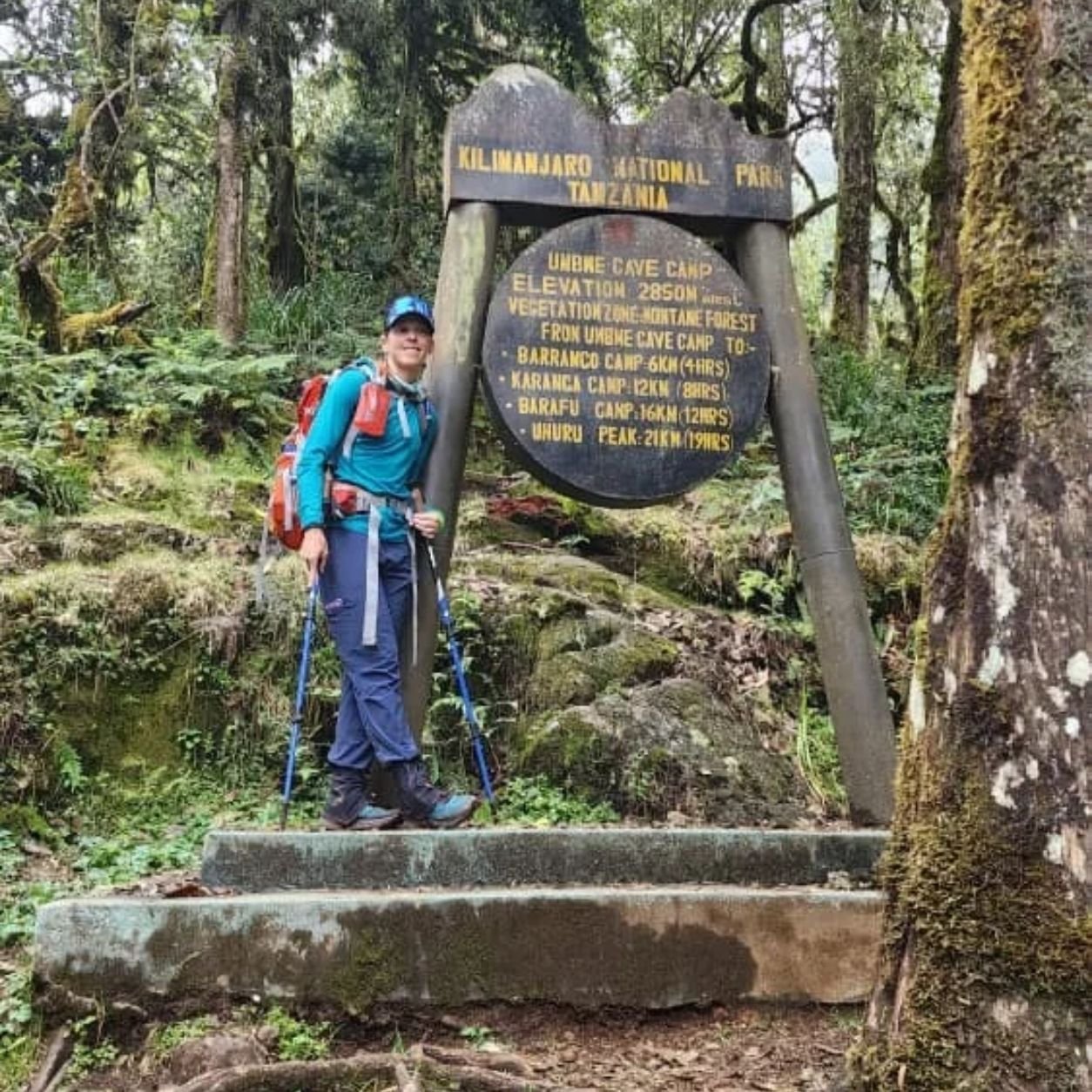 Umbwe Cave Camp along the steep Umbwe Route on Mount Kilimanjaro